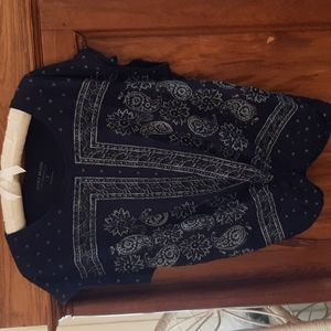Lucky Brand top, size small blue, light weight